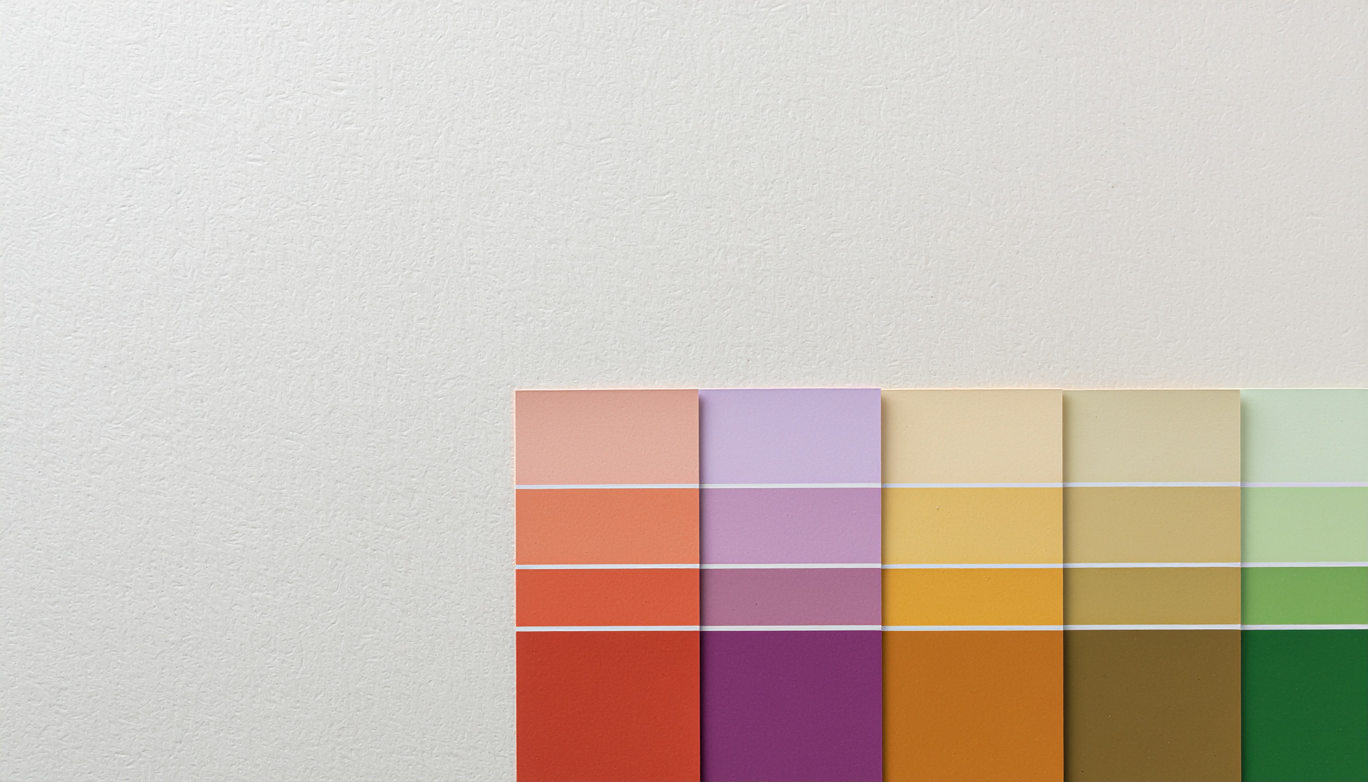 Autumn-Tone Color Swatch Cards