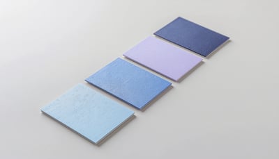 Blue and Lavender Color Swatch Cards