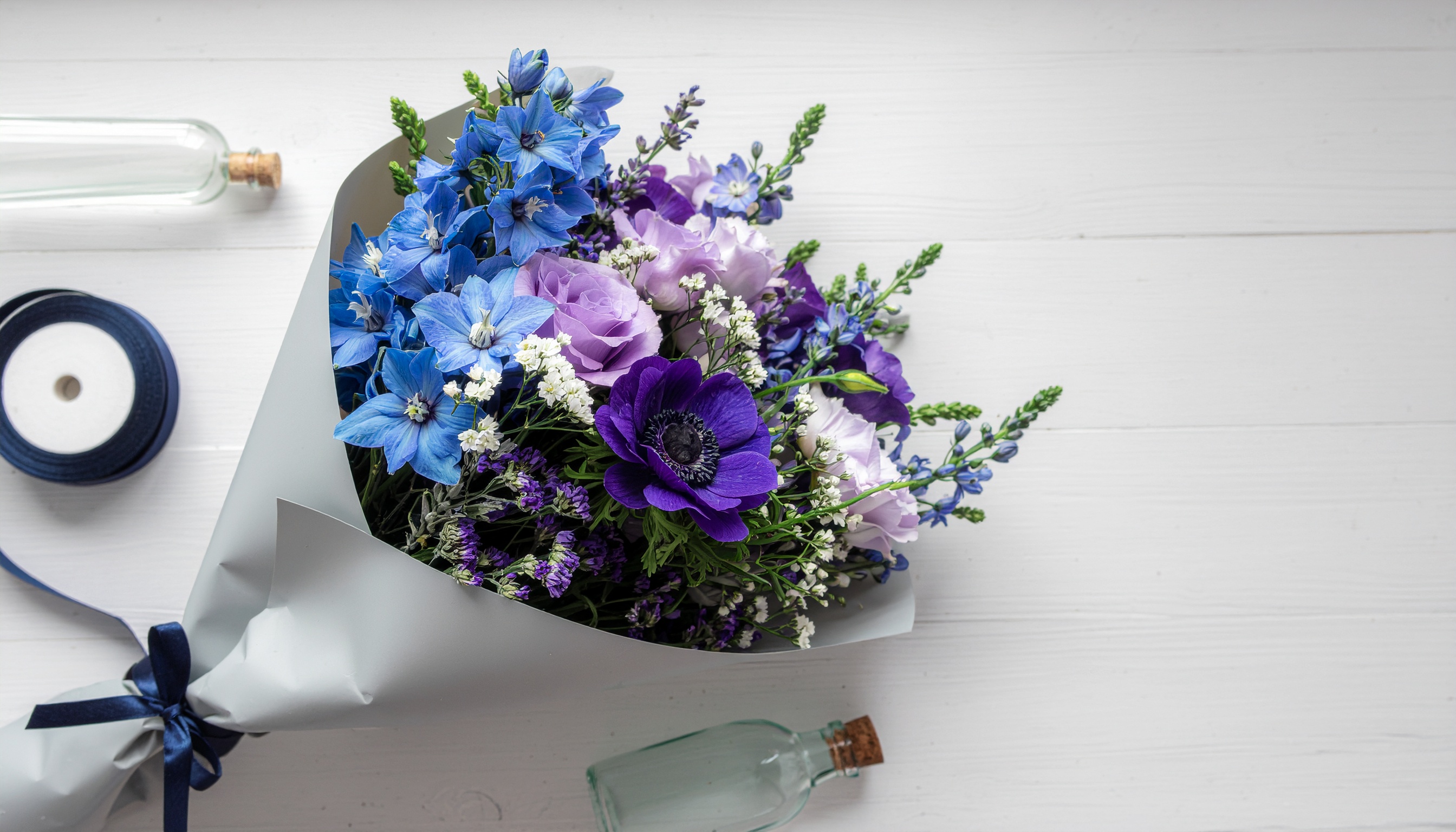 Blue and Purple Bouquet