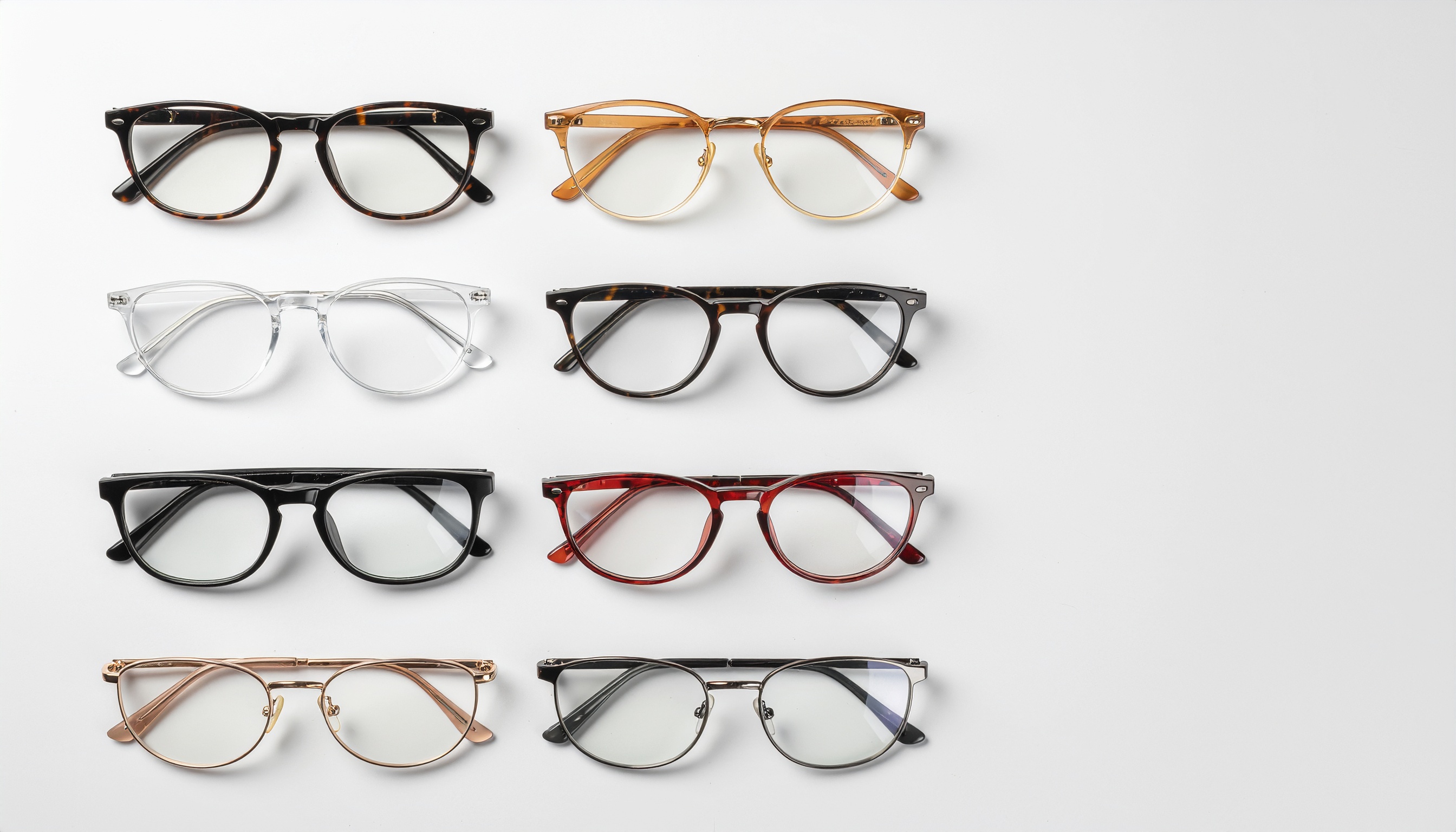 Eyeglass Frames in Different Colors