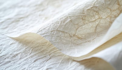手漉き和紙の繊維テクスチャ素材