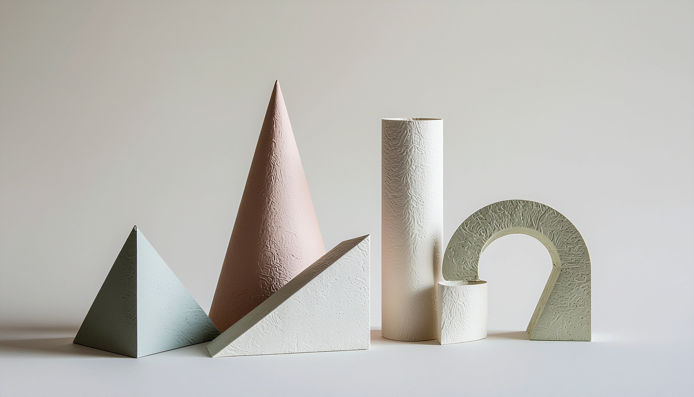 Paper Craft Geometric Still Life