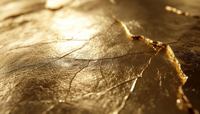 金箔のクローズアップテクスチャ