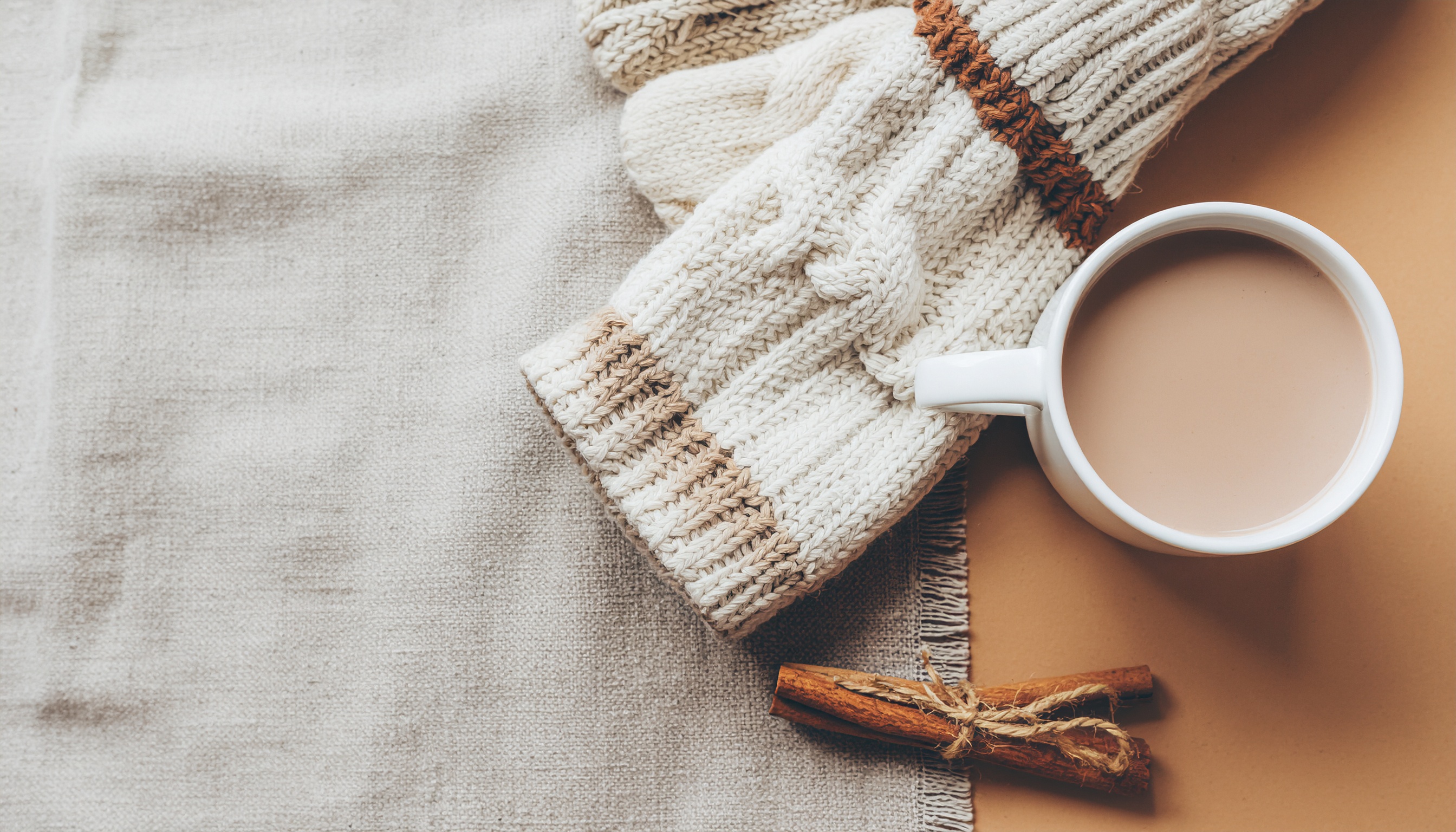 Hot Cocoa and Knitted Mittens
