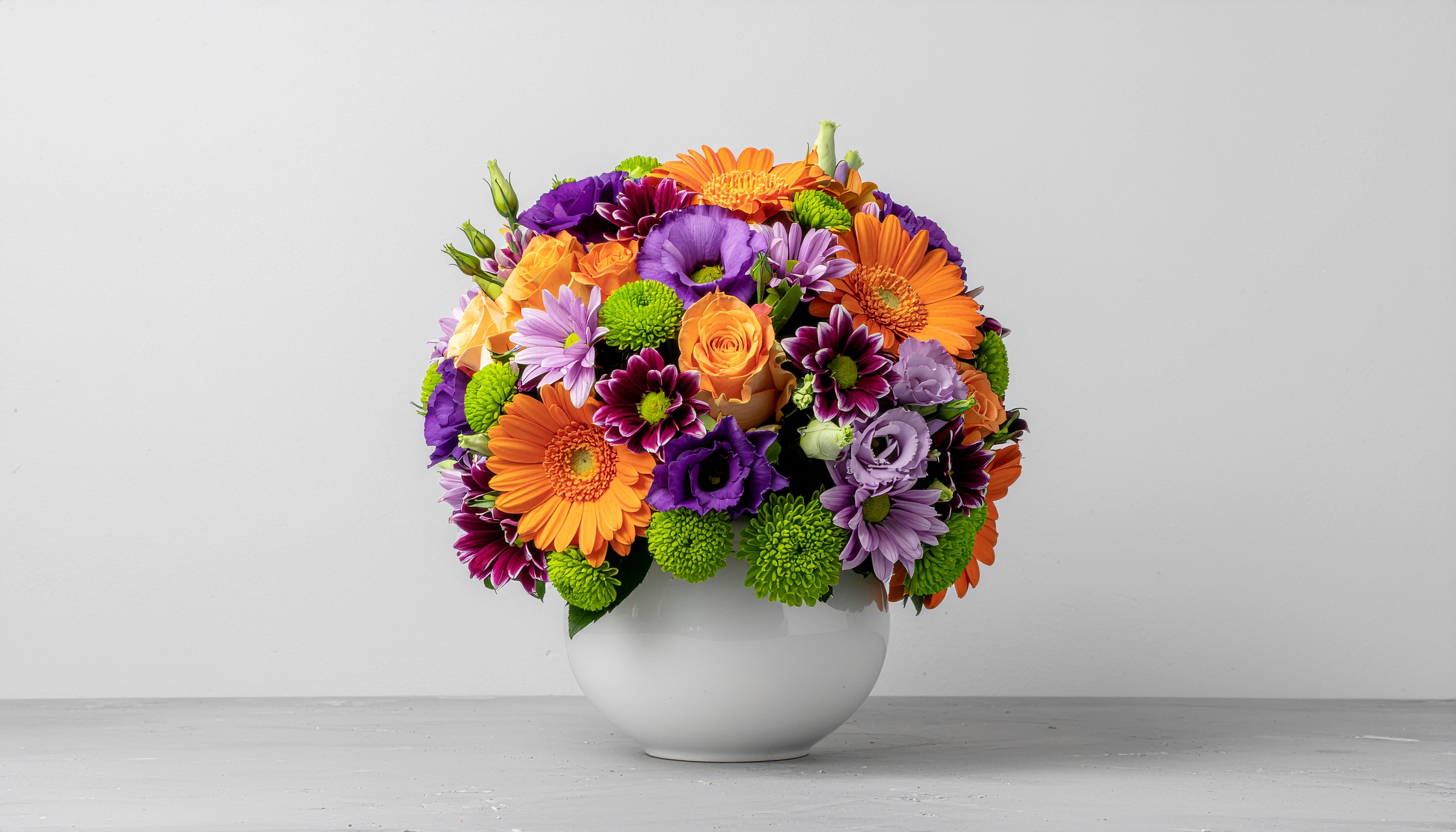 Orange and Purple Bouquet