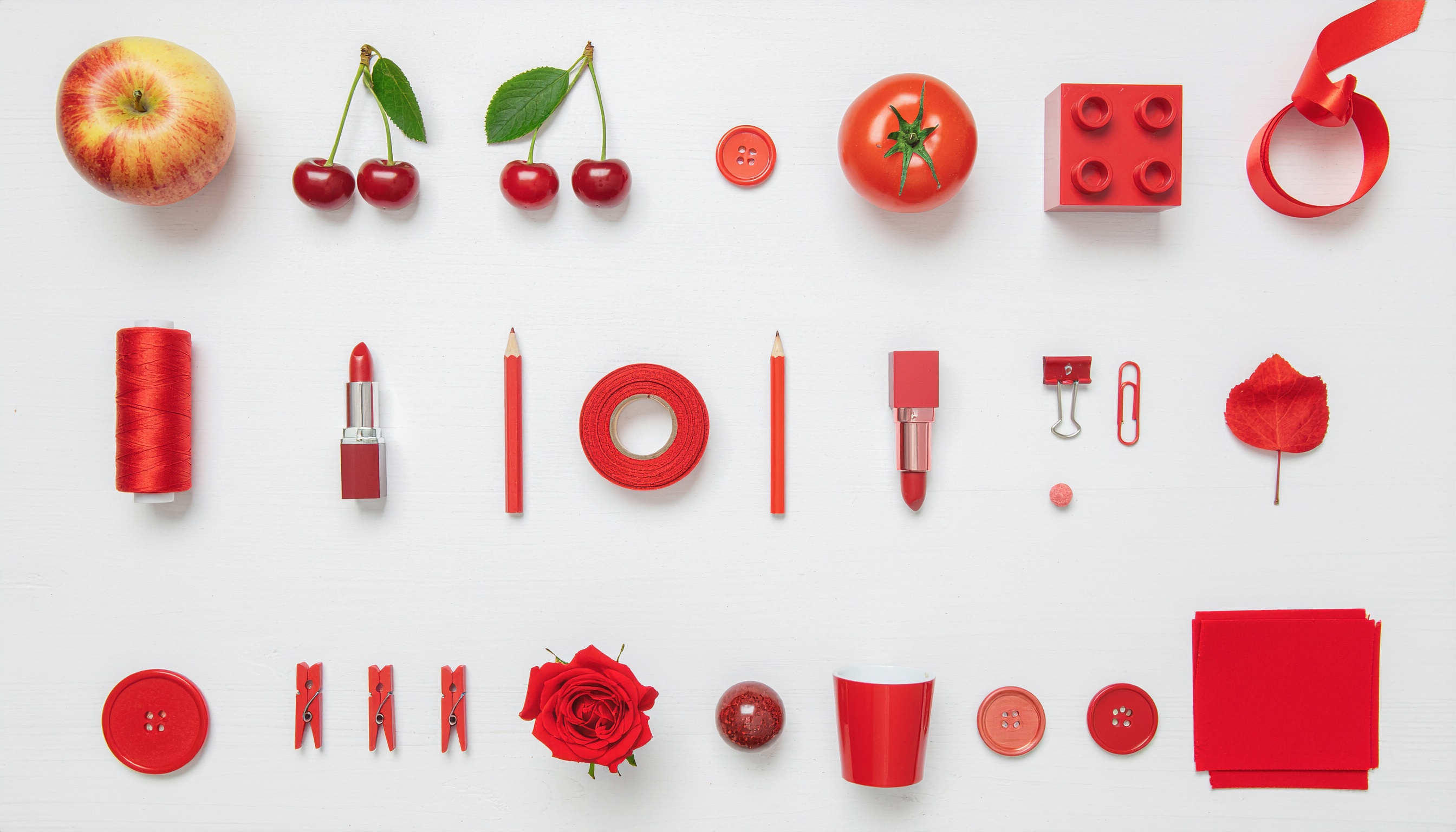 A Collection of Red Objects