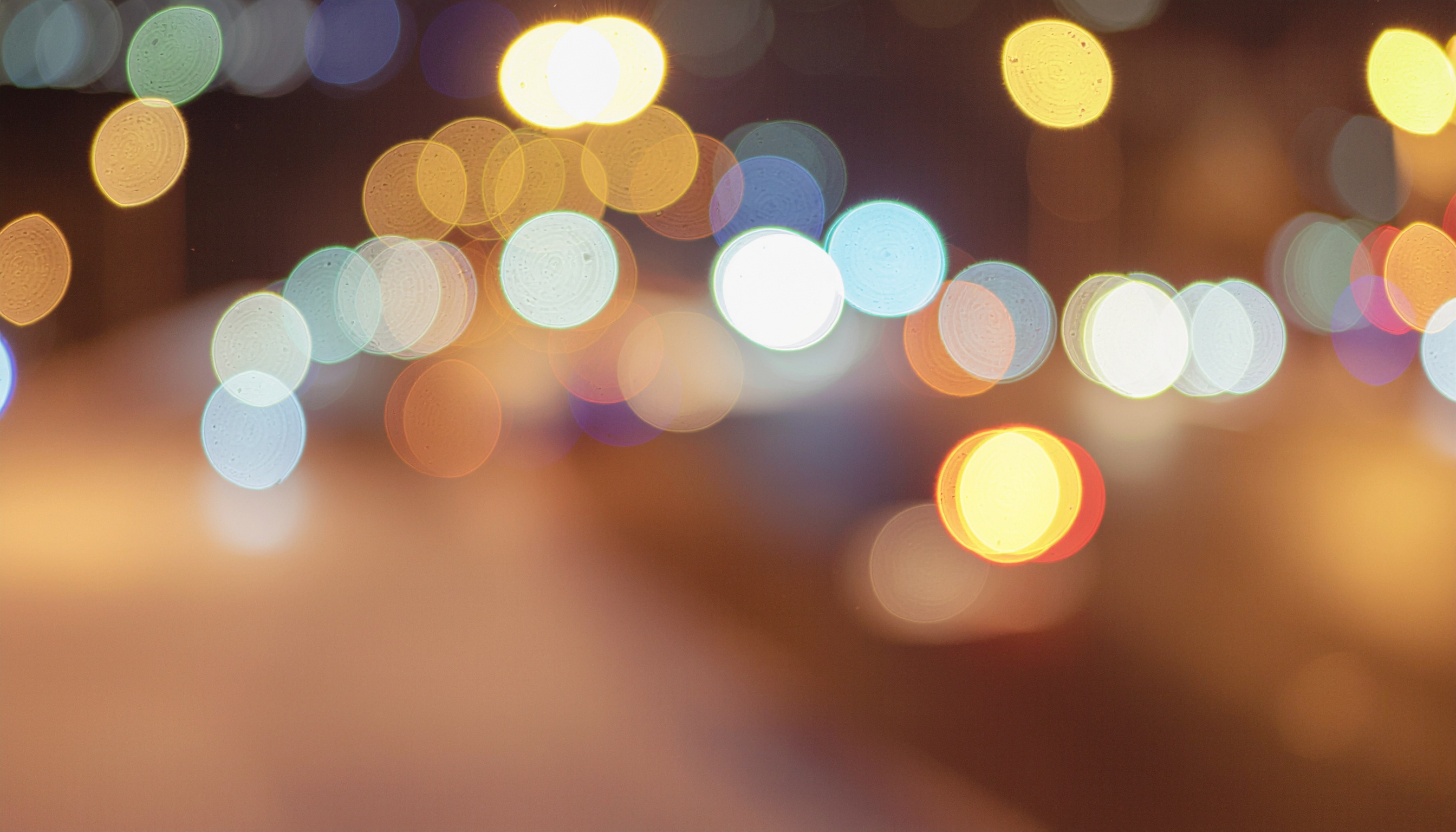 Warm Bokeh Light Background
