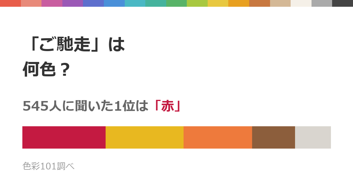 「ご馳走」は何色？545人に聞いた1位は「赤」、2位は「黄色」、3位は「オレンジ」